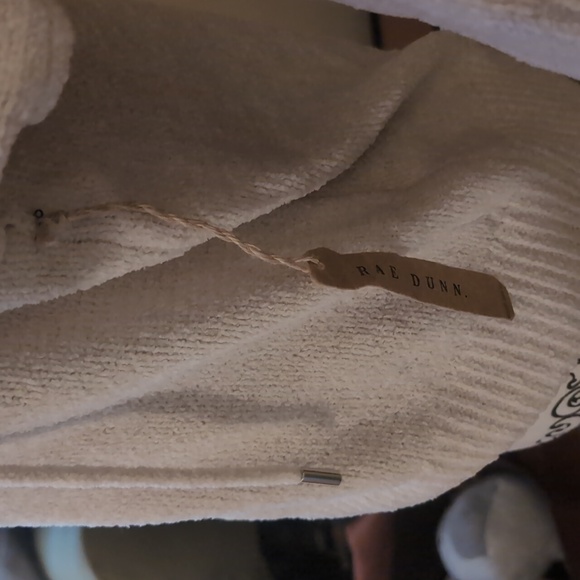 Rae Dunn Super Soft Cream Knit Medium - Picture 3 of 9